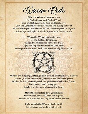Wiccan Rede lessons